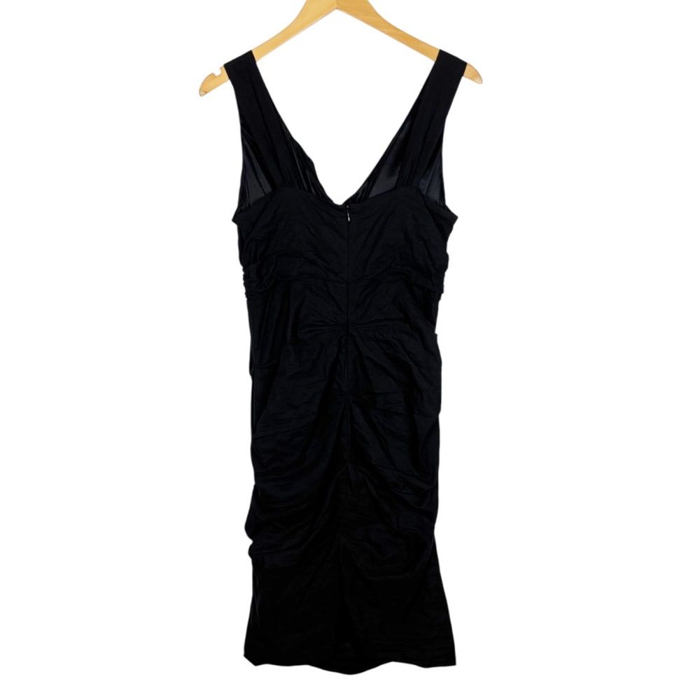 Eileen Fisher Cotton Steel Stitch
Black Metallic Shirred Stretch
Dress Size 10 - Picture 2 of 10